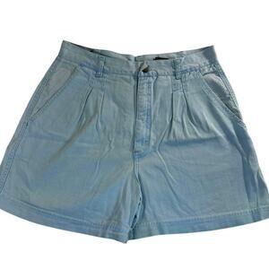 Vintage Bon Jour pleated denim shorts feature a distinct 1980s and 1990s size 16